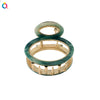 Women's Handmade Alloy And Acetate Geometric Cutout Shark Hair Clip Elegant Back Hair Accessory