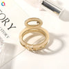 Women's Handmade Alloy And Acetate Geometric Cutout Shark Hair Clip Elegant Back Hair Accessory