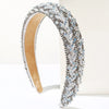 Women's Handmade Alloy Beaded Hair Hoop Light Luxury Geometric Headband Hair Accessory