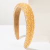 Women's Handmade Alloy Beaded Hair Hoop Light Luxury Geometric Headband Hair Accessory