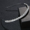 Women's Handmade Alloy Rhinestone Inlaid Crystal Headband Simple Bridal Wedding Hair Accessory