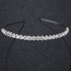Women's Handmade Alloy Rhinestone Inlaid Crystal Headband Simple Bridal Wedding Hair Accessory