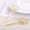 Women's Handmade Artificial Crystal Animals Hairpins Money Tree Deer Snowflake Oneword Clips Trendy Cute Headwear