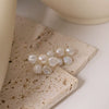 Women's Handmade Baroque Freshwater Pearl Geometric Earrings Simple Style