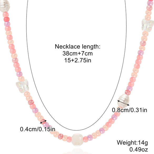 Women's Handmade Beaded Necklace With Artificial Crystal And Alloy Geometric Insects Star Pattern Electroplated