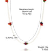 Women's Handmade Beaded Necklace With Artificial Crystal And Alloy Geometric Insects Star Pattern Electroplated