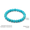 Women's Handmade Beaded Turquoise Geometric Bracelet Set