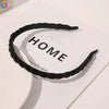 Women's Handmade Braided Rice Bead Headband Thin Simple Versatile Hair Accessory For Everyday Styling