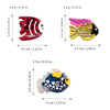 Women's Handmade Cartoon Animal Style Acetic Acid Marine Ornamental Fish Hair Clips
