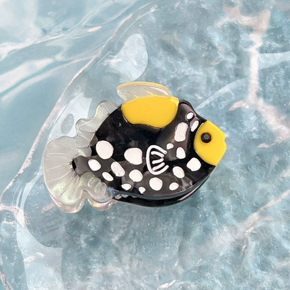 Women's Handmade Cartoon Animal Style Acetic Acid Marine Ornamental Fish Hair Clips