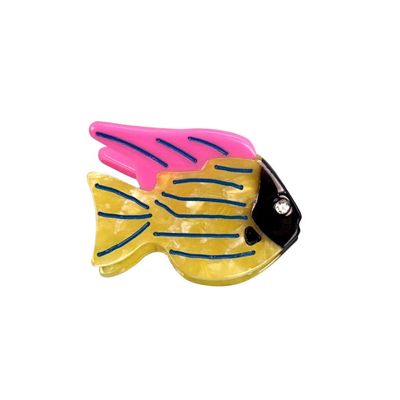 Women's Handmade Cartoon Animal Style Acetic Acid Marine Ornamental Fish Hair Clips