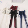Women's Handmade Cloth Bow Tassel Hairpin Top Clip Vintage Fairy Style Hair Accessory