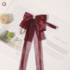Women's Handmade Cloth Bow Tassel Hairpin Top Clip Vintage Fairy Style Hair Accessory