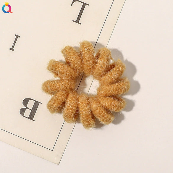 Women's Handmade Cloth Coil Hair Tie Simple Elastic Hair Rope For Everyday Hairstyles