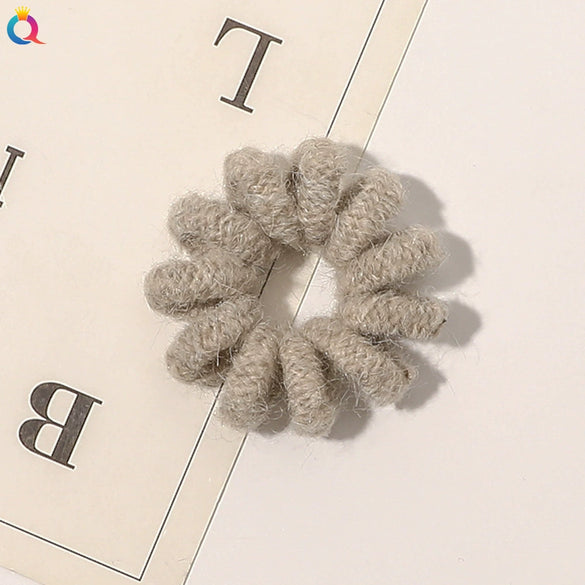 Women's Handmade Cloth Coil Hair Tie Simple Elastic Hair Rope For Everyday Hairstyles