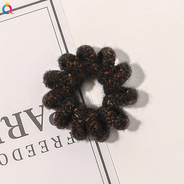 Women's Handmade Cloth Coil Hair Tie Simple Elastic Hair Rope For Everyday Hairstyles