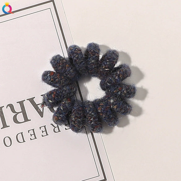 Women's Handmade Cloth Coil Hair Tie Simple Elastic Hair Rope For Everyday Hairstyles