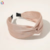 Women's Handmade Cloth Floral Widebrimmed Cross Hairband Hair Accessory With Printing