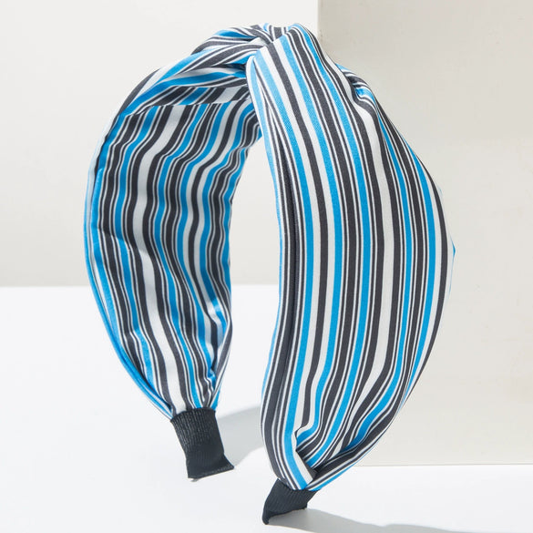 Women's Handmade Cloth Geometric Casual Style Widebrimmed Knotted Headband Hair Accessories