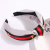 Women's Handmade Cloth Polka Dot Bee Stripe Knotted Widebrimmed Headband Hairband With Side Clip