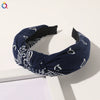 Women's Handmade Cloth Polka Dot Bee Stripe Knotted Widebrimmed Headband Hairband With Side Clip