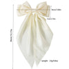 Women's Handmade Cloth Ribbon Bow Spring Clip Hair Accessories