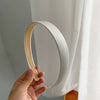 Women’s Handmade Cloth Satin Hairband With Fine Edges Simple Fresh Style Headwear For Makeup And Face Washing