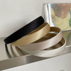 Women’s Handmade Cloth Satin Hairband With Fine Edges Simple Fresh Style Headwear For Makeup And Face Washing