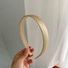 Women’s Handmade Cloth Satin Hairband With Fine Edges Simple Fresh Style Headwear For Makeup And Face Washing