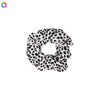 Women's Handmade Cloth Scrunchie Hair Tie With Retro Geometric Animal Print Ponytail Hair Accessory