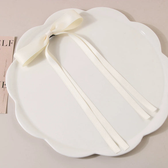 Women's Handmade Cloth Sweet Bow Hairpin Spring Clip Accessories