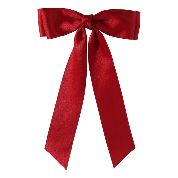 Women's Handmade Cloth Sweet Bow Hairpin Spring Clip Accessories