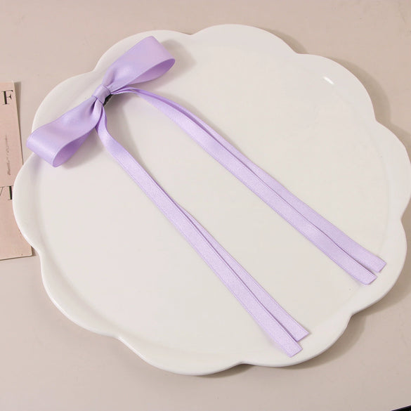Women's Handmade Cloth Sweet Bow Hairpin Spring Clip Accessories