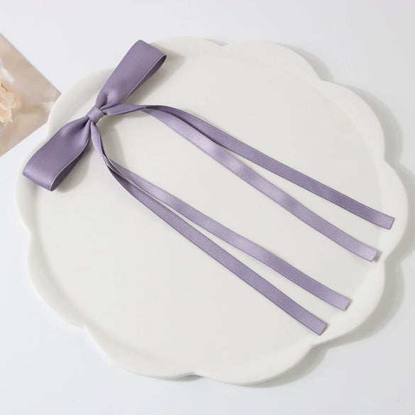 Women's Handmade Cloth Sweet Bow Hairpin Spring Clip Accessories