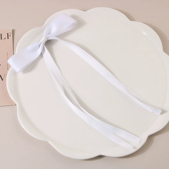 Women's Handmade Cloth Sweet Bow Hairpin Spring Clip Accessories