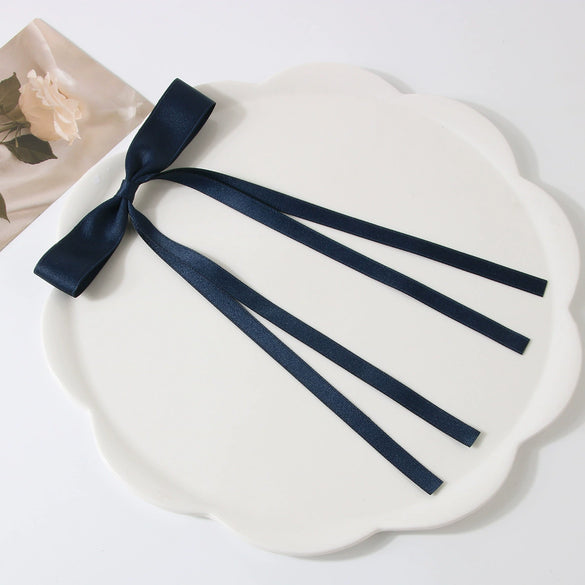 Women's Handmade Cloth Sweet Bow Hairpin Spring Clip Accessories