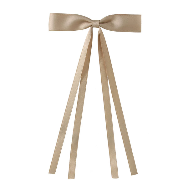 Women's Handmade Cloth Sweet Bow Hairpin Spring Clip Accessories