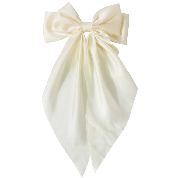 Women's Handmade Cloth Sweet Bow Hairpin Spring Clip Accessories