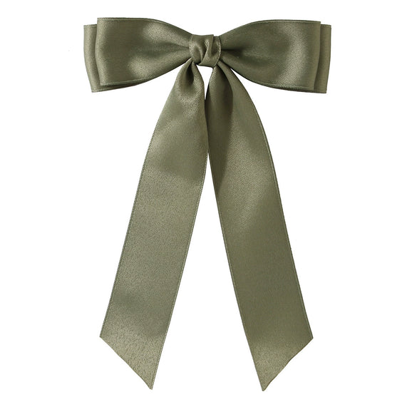 Women's Handmade Cloth Sweet Bow Hairpin Spring Clip Accessories