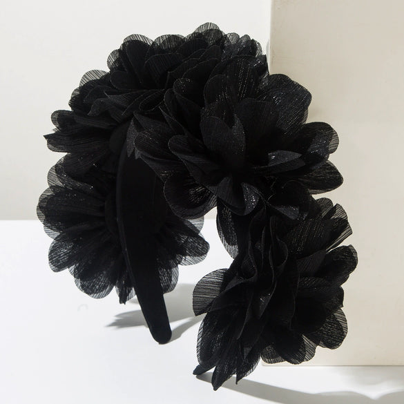 Women's Handmade Cloth Threedimensional Floral Headband Baroque Style