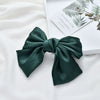 Women's Handmade Doublelayer Satin Large Bow Fabric Hair Clip Top Clip Hair Accessory