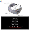Women's Handmade Elegant Crossknotted Cloth Headband With Floral Wave Pattern Wide Hair Accessory