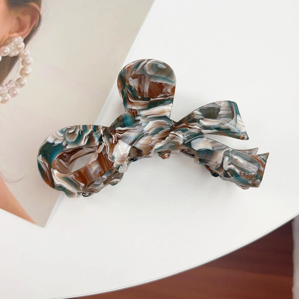 Women's Handmade Elegant Geometric Acetic Acid Hairclip Grab Clip Ponytail Clip Hair Accessories