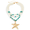 Women's Handmade Exaggerated Starfish Pendant Necklace With Plastic Resin And Alloy Materials