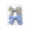 Women's Handmade Fabric Bow Floral Duckbill Hair Clip Individually Packaged Fresh Style Hair Accessory