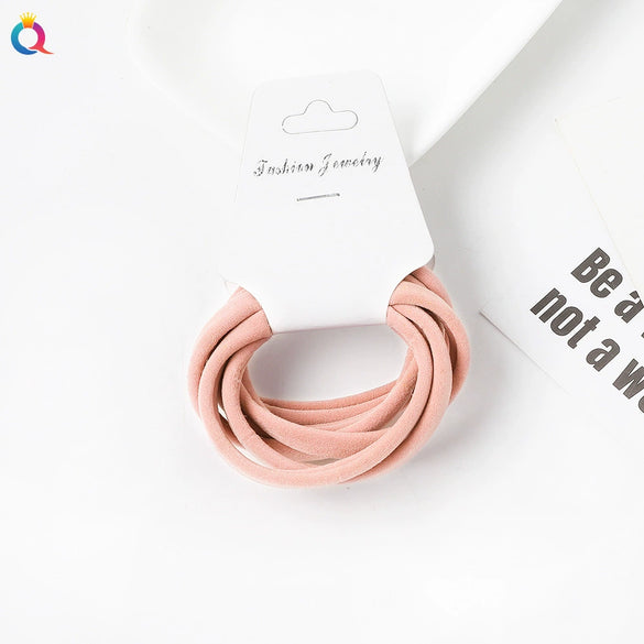 Women's Handmade Fabric High Elastic Seamless Hair Ring