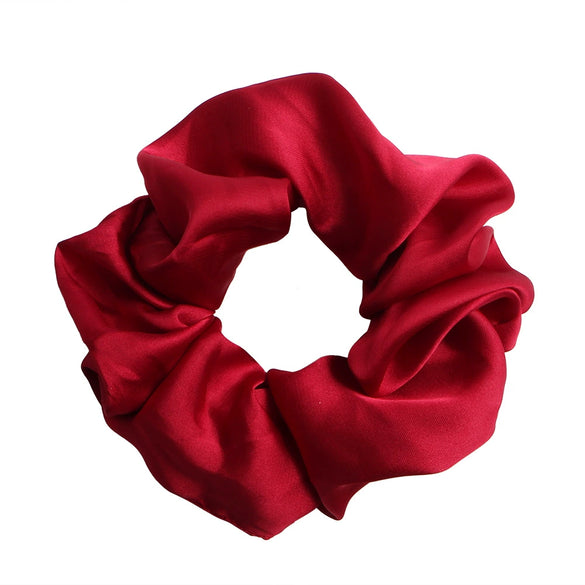 Women's Handmade Fabric Rabbit Ear Hair Clip Solid Color Satin Flower Hair Accessory
