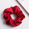 Women's Handmade Fabric Rabbit Ear Hair Clip Solid Color Satin Flower Hair Accessory