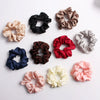 Women's Handmade Fabric Rabbit Ear Hair Clip Solid Color Satin Flower Hair Accessory