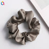 Women's Handmade Fabric Rabbit Ear Hair Clip Solid Color Satin Flower Hair Accessory